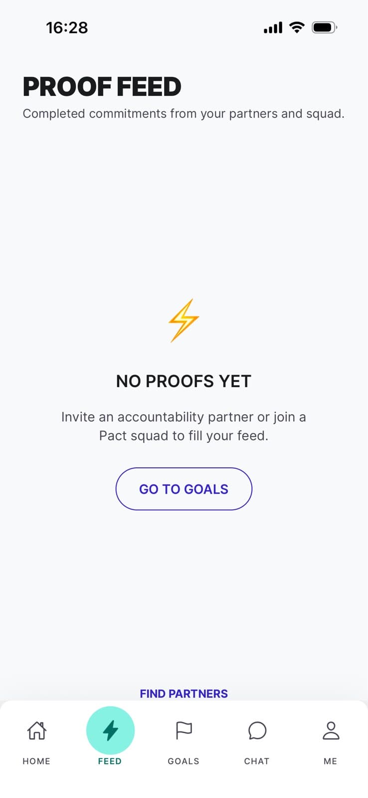 Vouch proof feed showing squad accountability